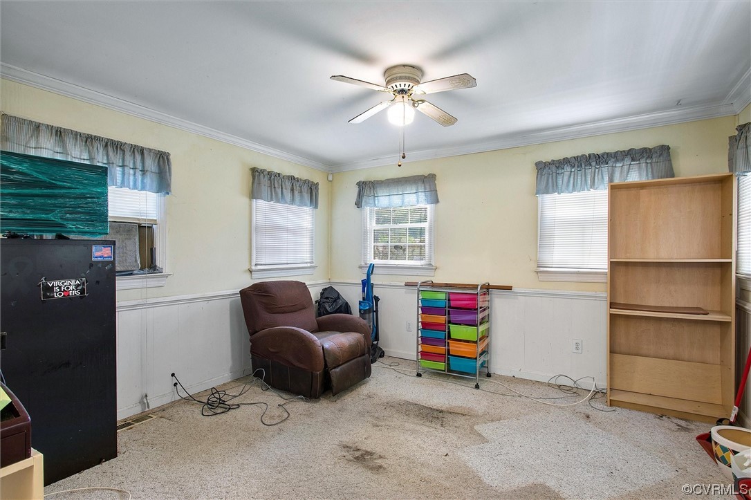 20007 Eugene Drive Sutherland, VA 23885 - Photo 12 of 21 a living room with furniture and a ceiling fan