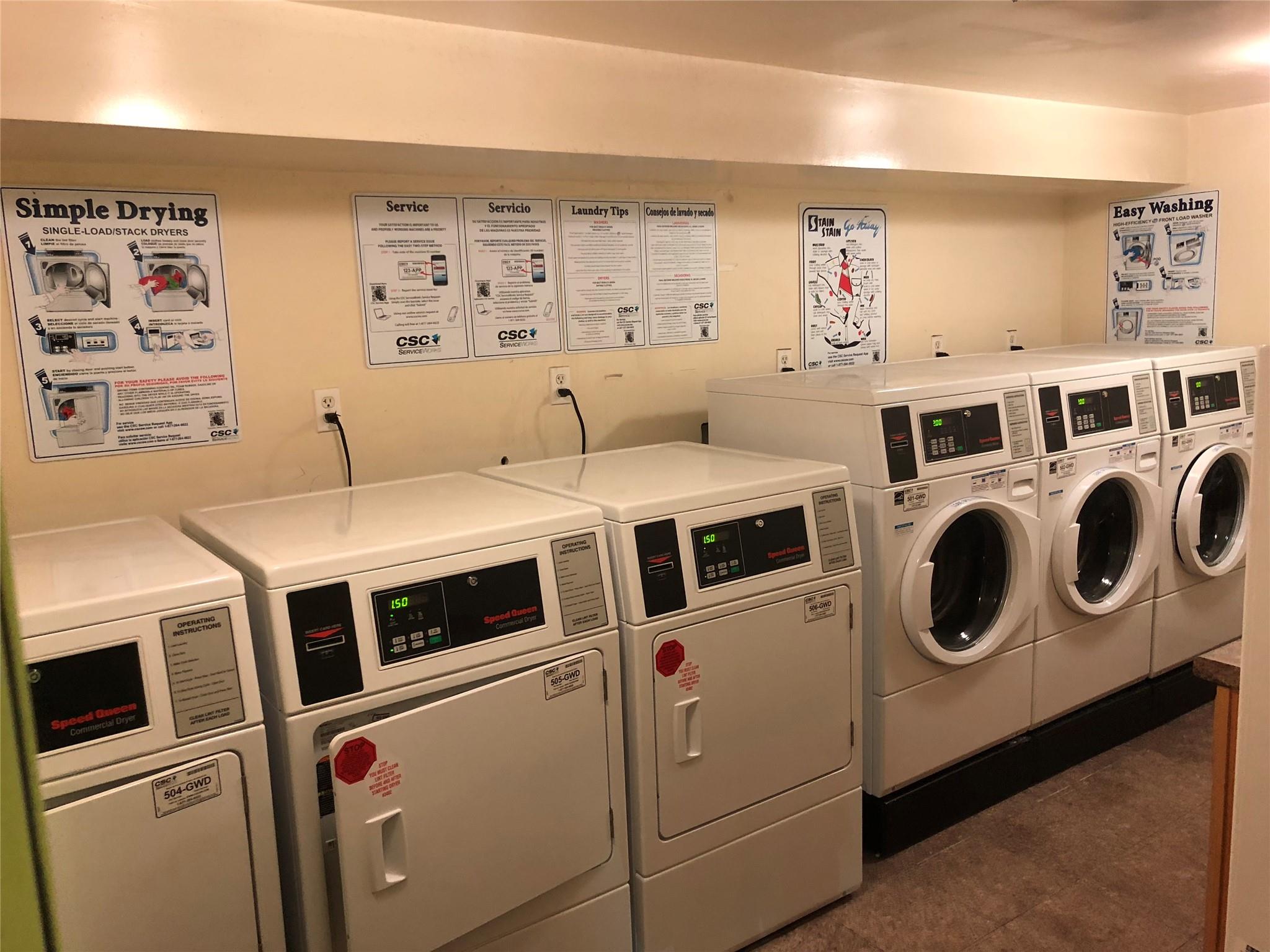 35-06 Leavitt Street, Unit 7F Queens, NY 11354 - Photo 5 of 5 Shared laundry room featuring separate washer and dryer