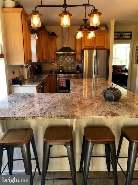19095 Ridge Road Colonial Beach, VA 22443 - Photo 24 of 57 Alt view of kitchen with granite island.
