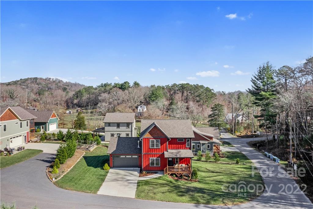 5 Feather Ridge Drive Asheville, NC 28805 - Photo 32 of 32 an aerial view of residential houses with outdoor space and trees