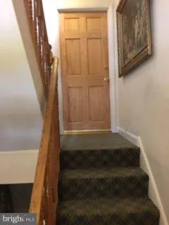 a view of stairs