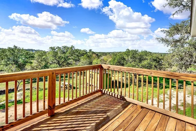 a view of city from a balcony