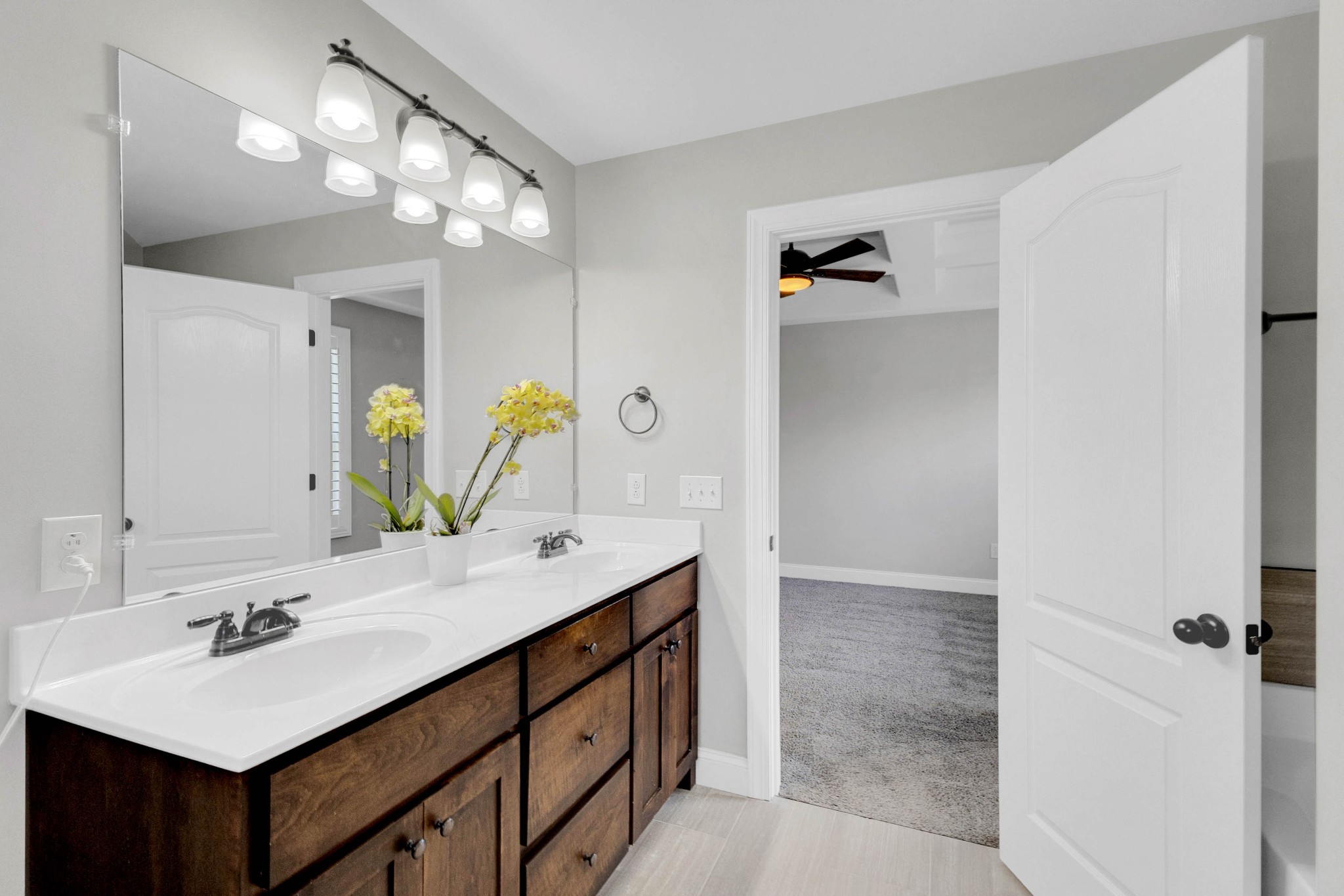509 Gunn Lane Springfield, TN 37172 - Photo 36 of 48 a bathroom with a sink a light fixture and a mirror