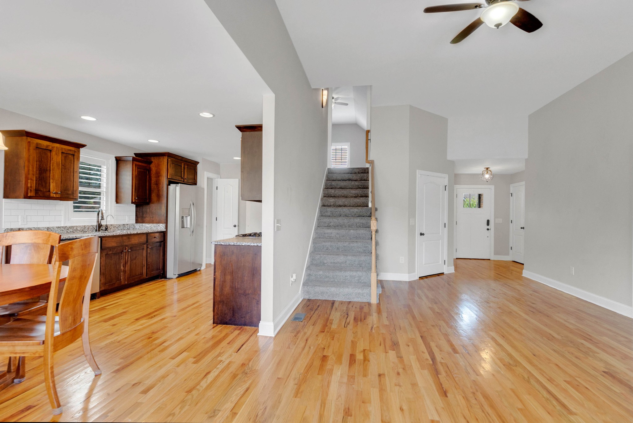 509 Gunn Lane Springfield, TN 37172 - Photo 10 of 48 a view of a kitchen with wooden floor and a sink