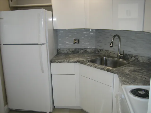 a close view of a sink and tap