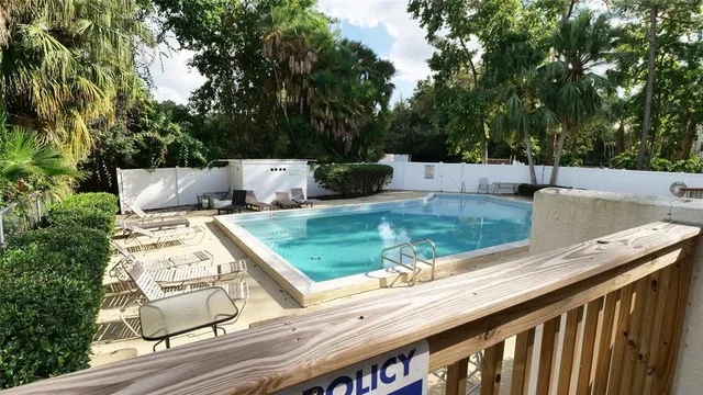 a view of a couches with sky view