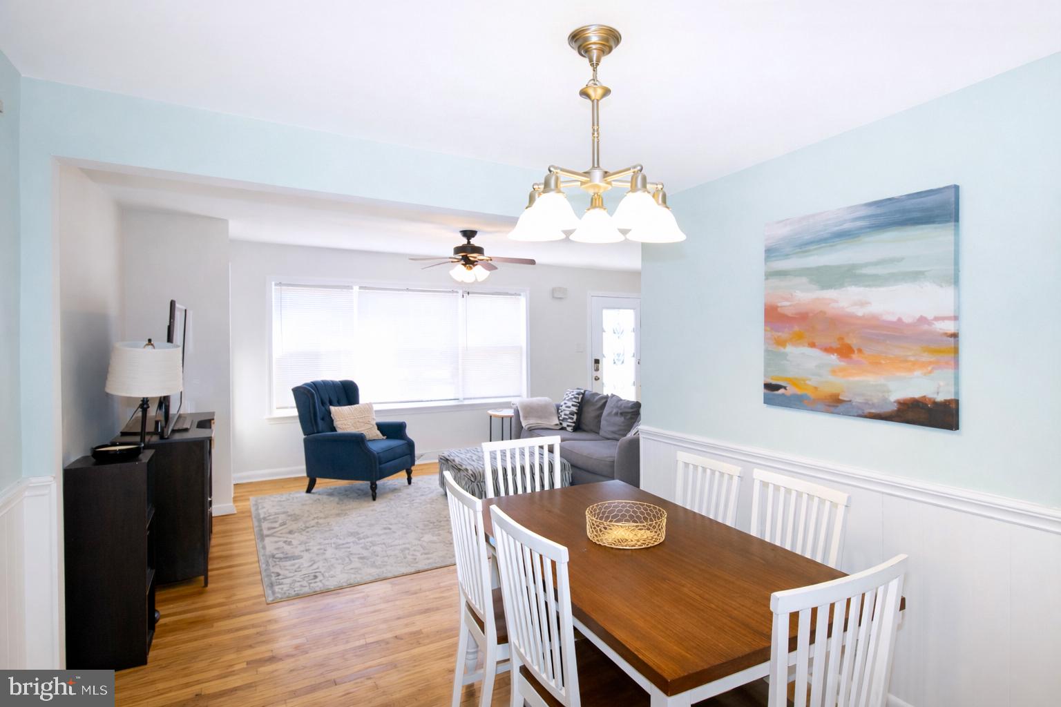 416 North Duke Street Hummelstown, PA 17036 - Photo 6 of 26 a view of a dining room with furniture a chandelier and wooden floor