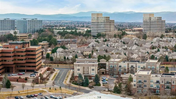 an aerial view of a city