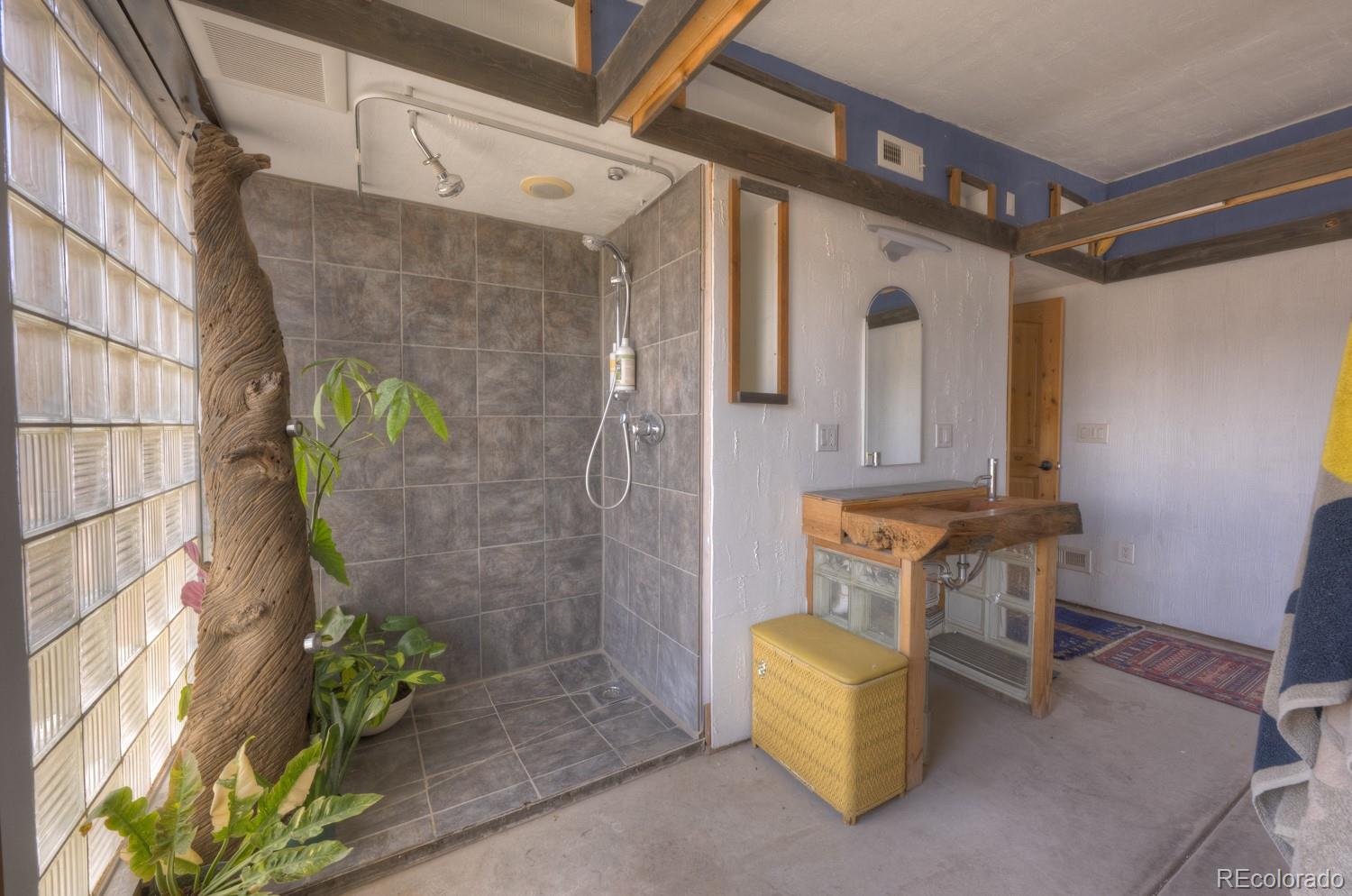 6592 Slegers Road Fort Garland, CO 81133 - Photo 14 of 30 a bathroom with a tub and a shower