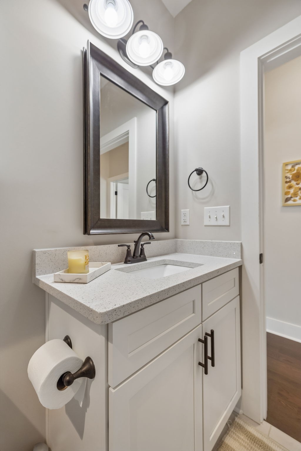 20 Sycamore Ridge West Burns, TN 37029 - Photo 22 of 38 a bathroom with a sink vanity and a mirror