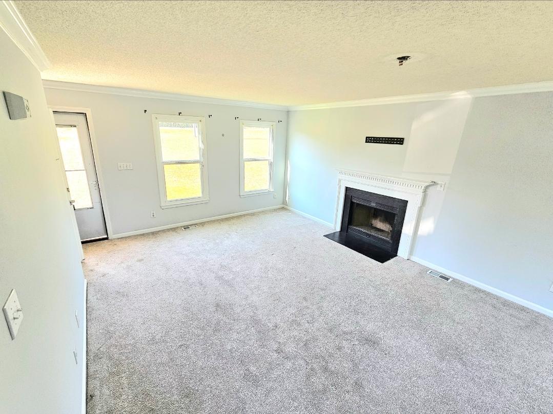250 Pope Lake Road Angier, NC 27501 - Photo 3 of 8 a view of empty room with a fireplace