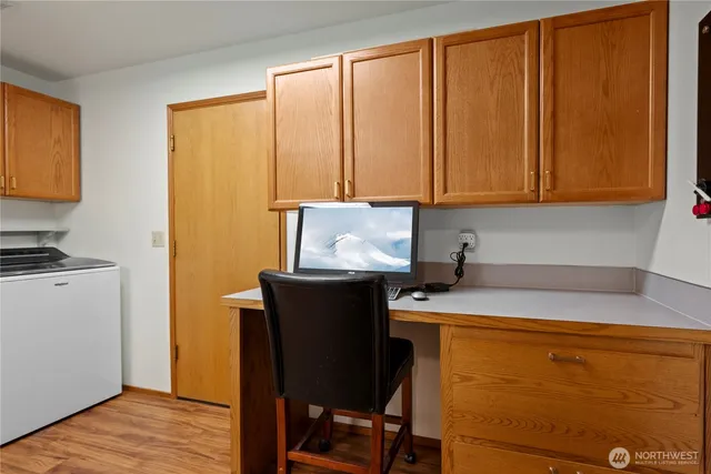 a room with storage and utility