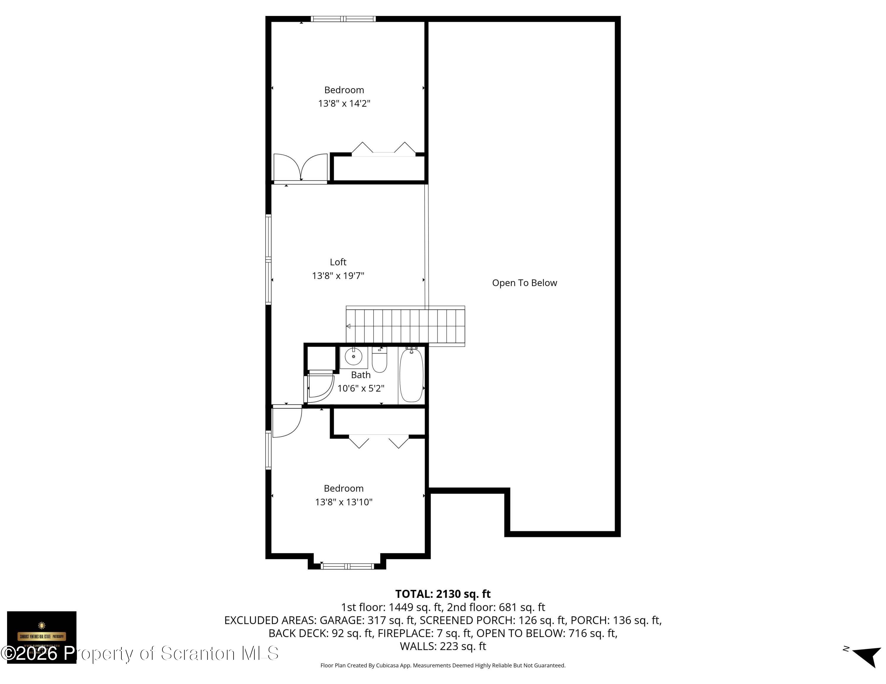 67 Bender Road Gouldsboro, PA 18424 - Photo 42 of 69 67 Bender Rd 2nd Fl Layout
