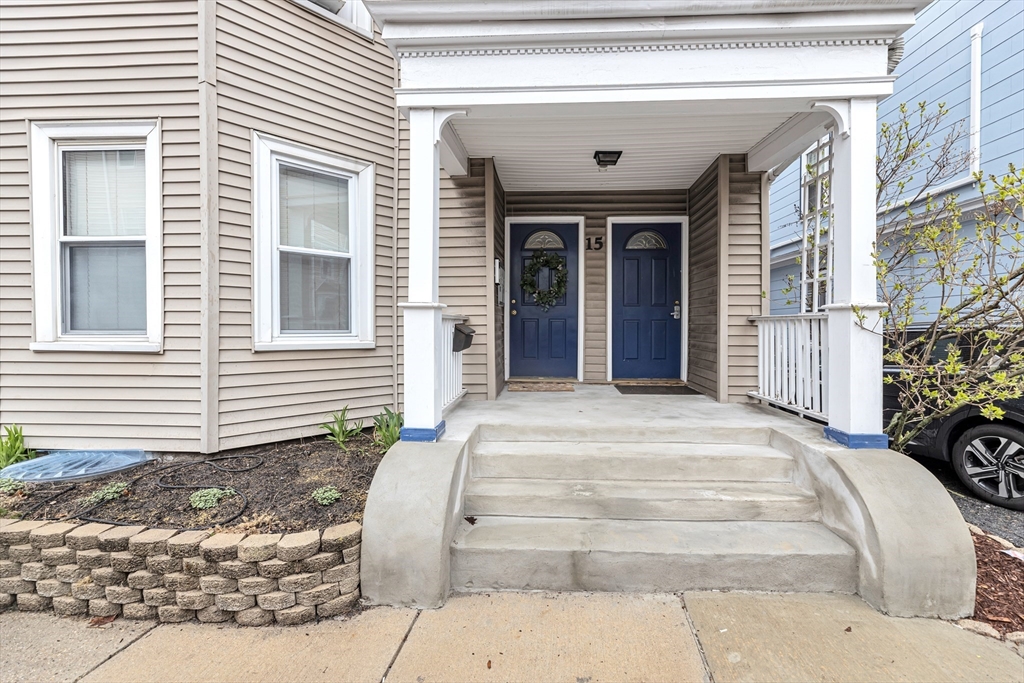 15 Bynner Street, Unit 1 Boston, MA 02130 - Photo 21 of 27 a view of a house with a door and a outdoor space