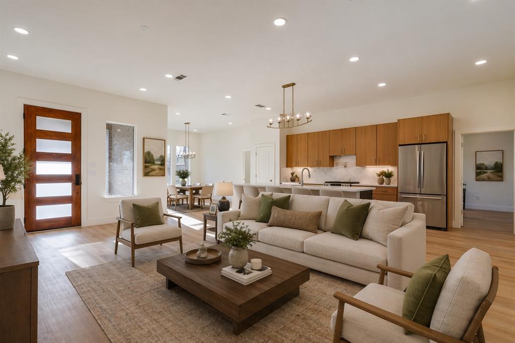 1507 Elk Creek Road Dallas, TX 75253 - Photo 2 of 40 a living room with furniture kitchen and a table