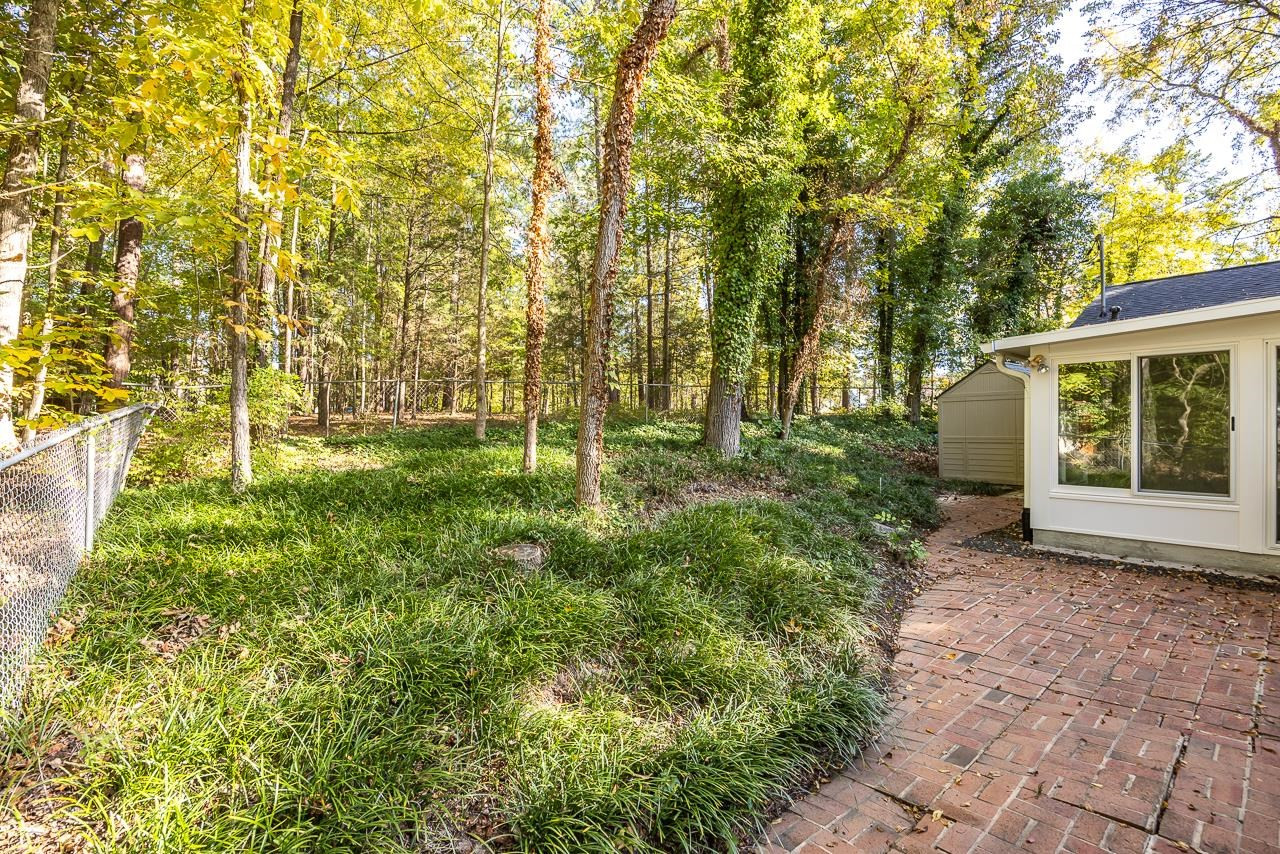 3517 Brecknock Street Durham, NC 27705 - Photo 28 of 38 a view of backyard with green space
