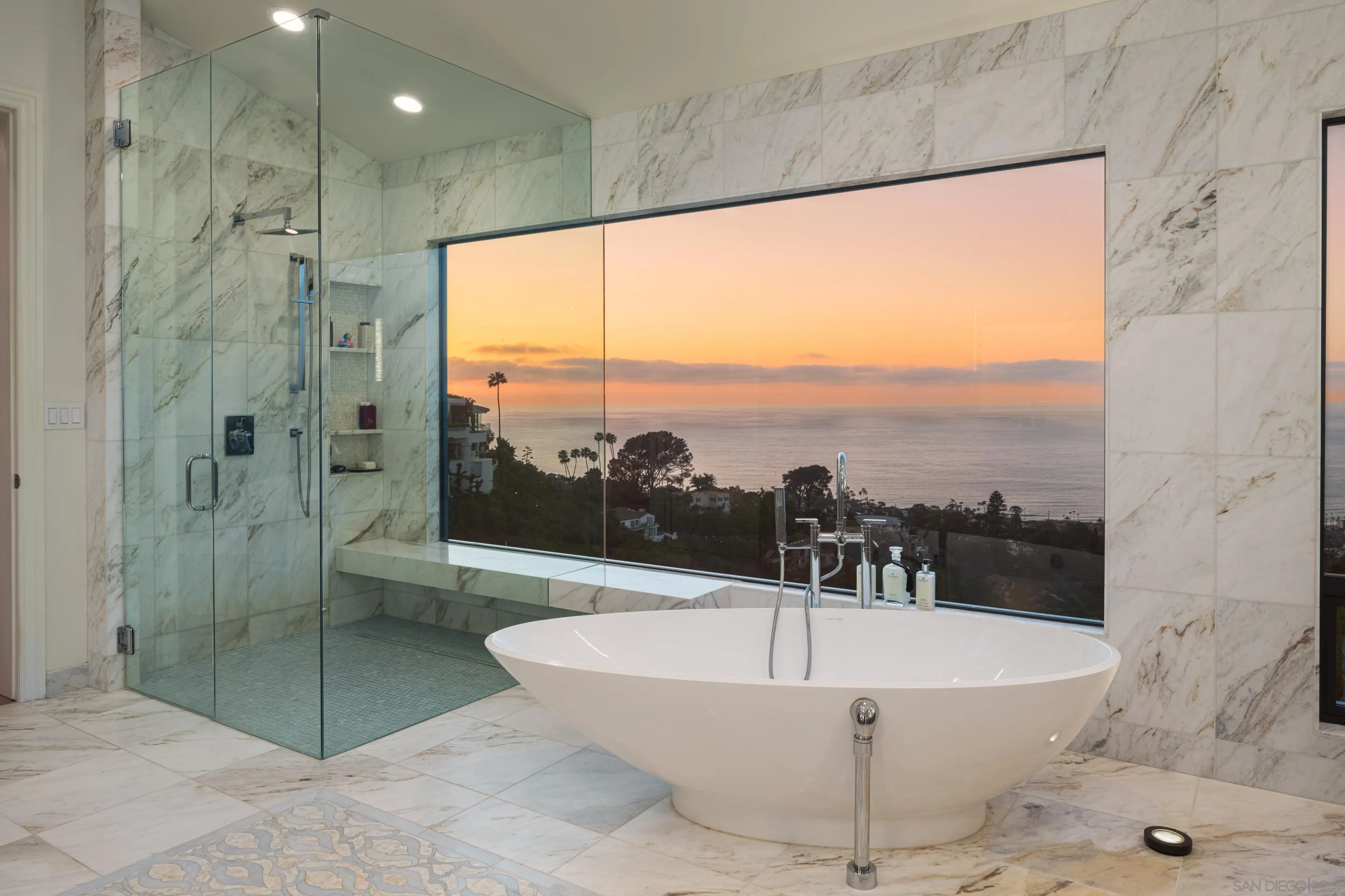 7403 Hillside Drive La Jolla, CA 92037 - Photo 17 of 52 a bathroom with a bathtub and shower
