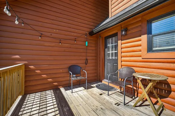 a outdoor space with a couch