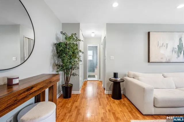 a bathroom with a tub and shower