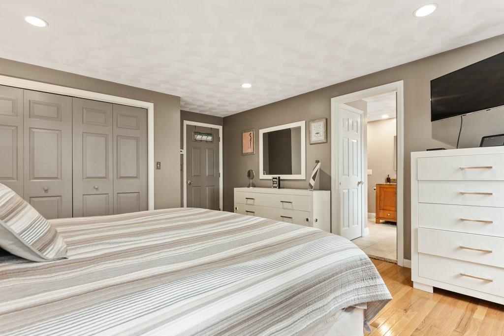37 Middle Road Newbury, MA 01951 - Photo 20 of 42 a bedroom with a bed and a flat screen tv