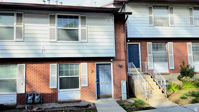 View of front facade with brick siding