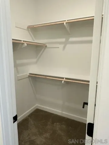 a close view of closet