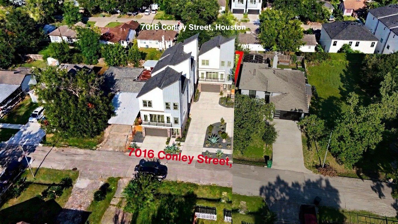 7016 Conley Street Houston, TX 77021 - Photo 1 of 17 an aerial view of multiple houses with yard
