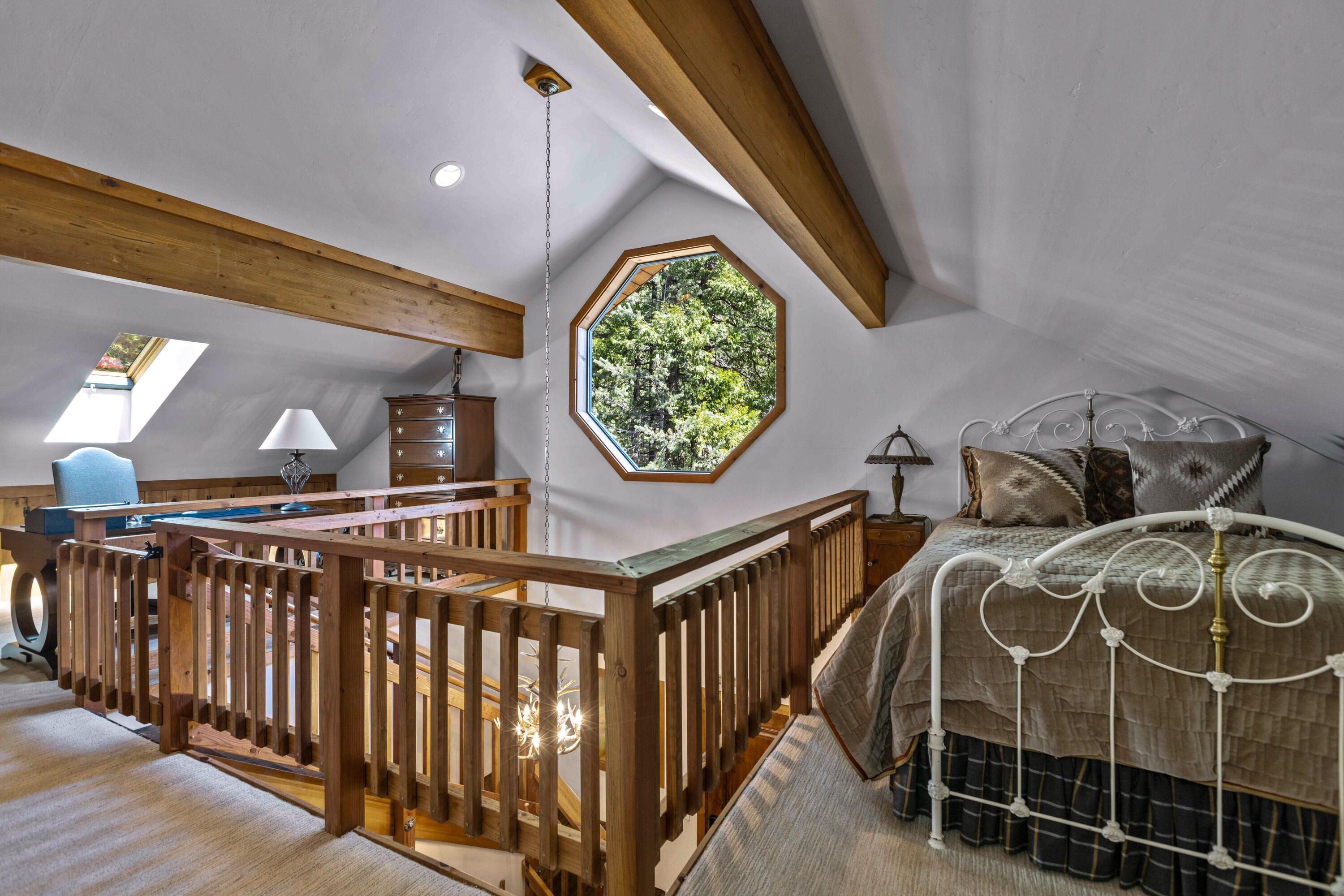 24581 Fern Valley Road Idyllwild, CA 92549 - Photo 27 of 45 a view of a chairs and table in a balcony