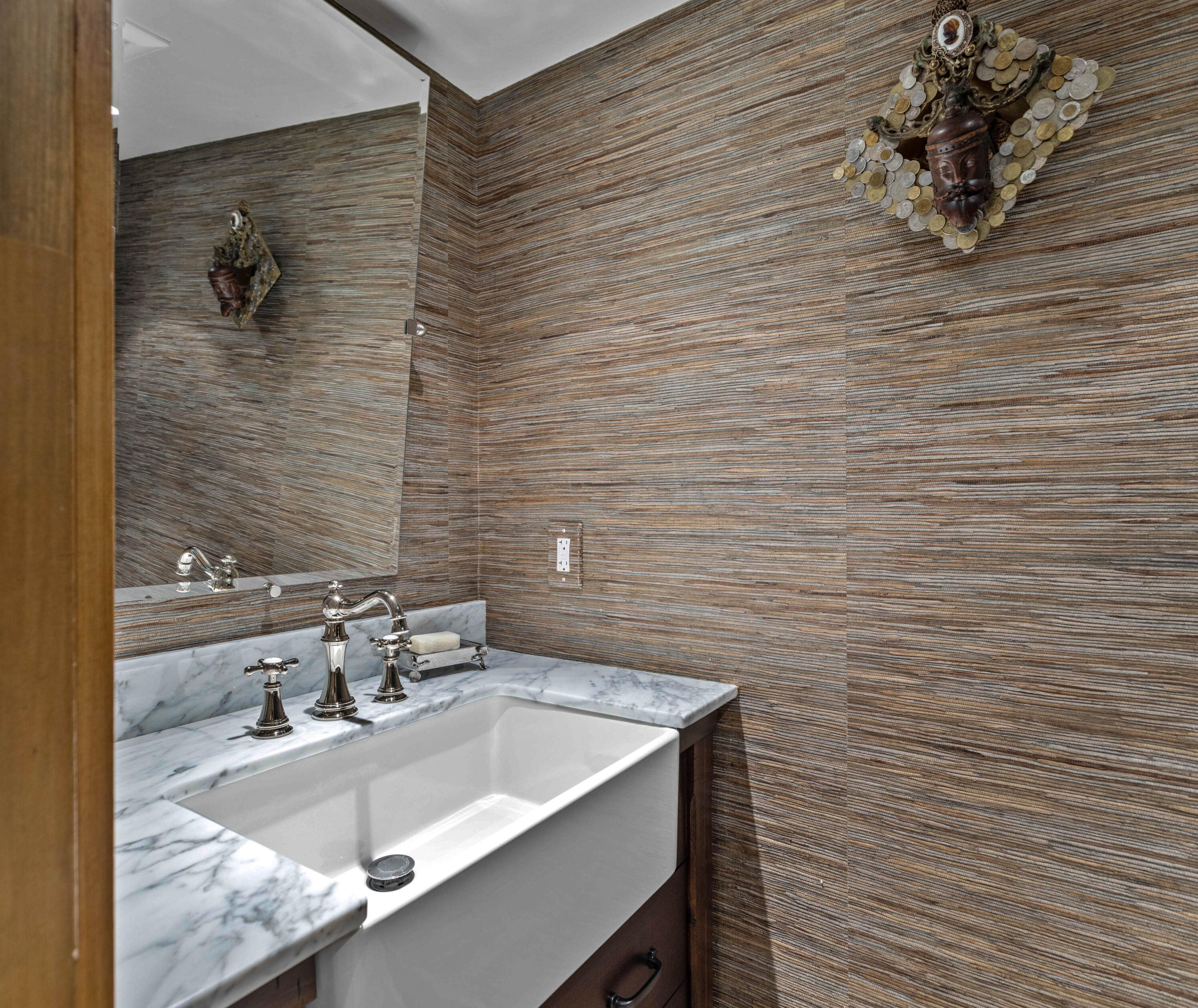24581 Fern Valley Road Idyllwild, CA 92549 - Photo 35 of 45 a bathroom with a sink and a mirror