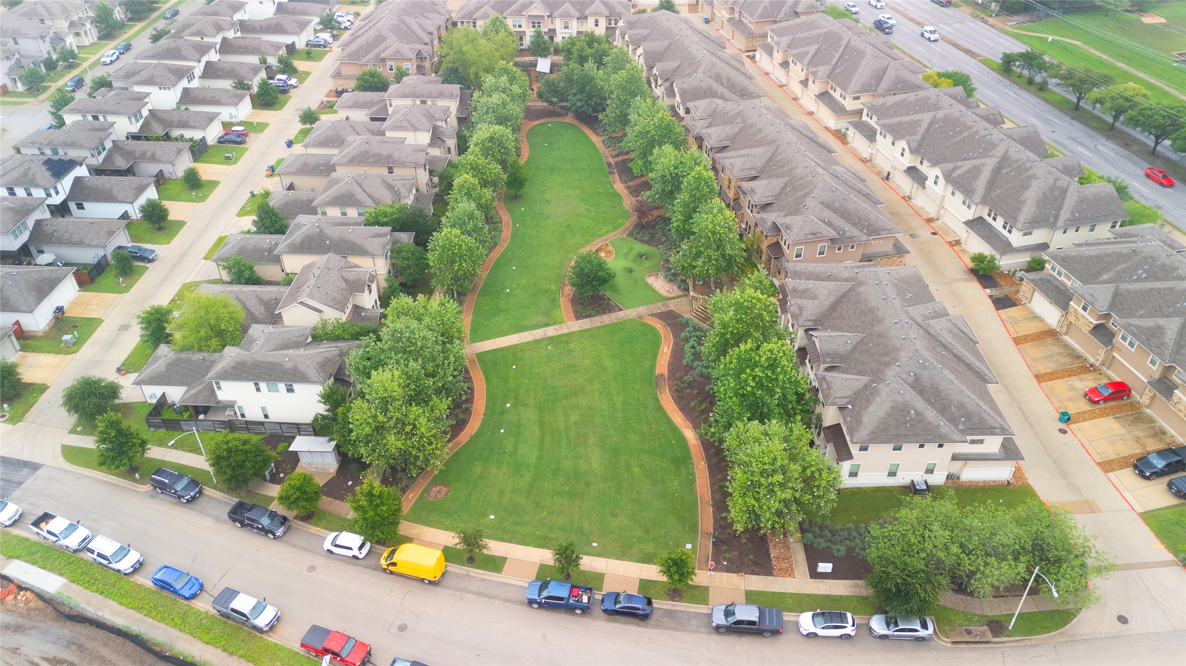 6814 East Riverside Drive, Unit 104 Austin, TX 78741 - Photo 2 of 37 an aerial view of a swimming pool
