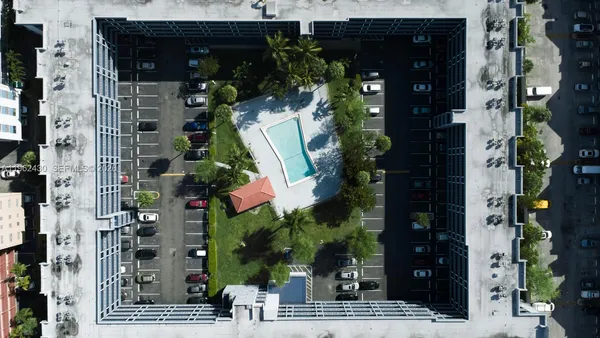 a view of a city that has tall buildings