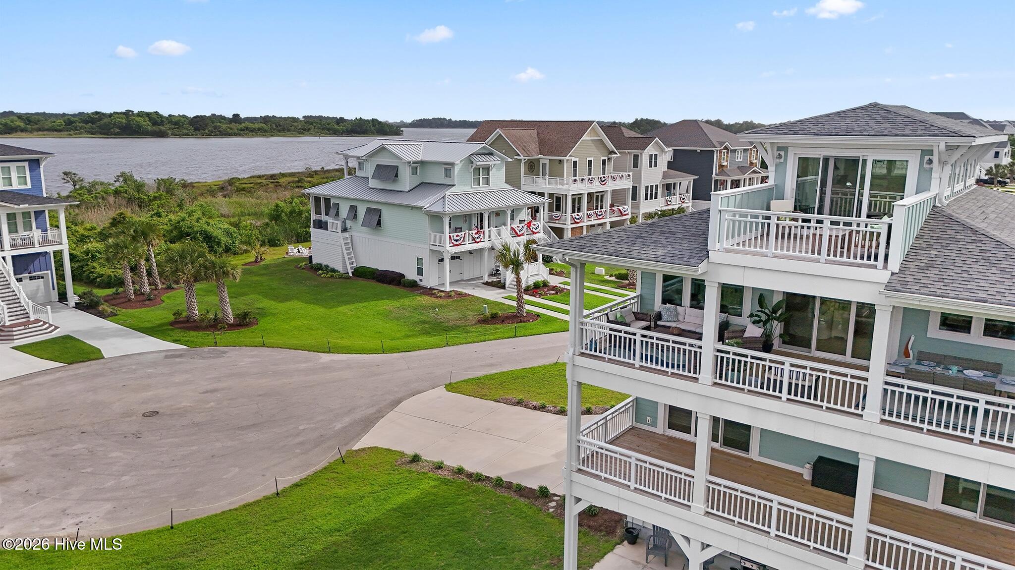 401 Caspian Court Holly Ridge, NC 28445 - Photo 53 of 71 Aerial View Intracoastal Waterway