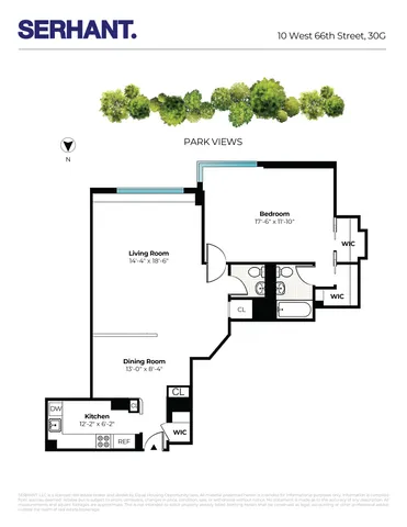 $1,695,000 | 10 West 66th Street, Unit 30G | Upper West Side