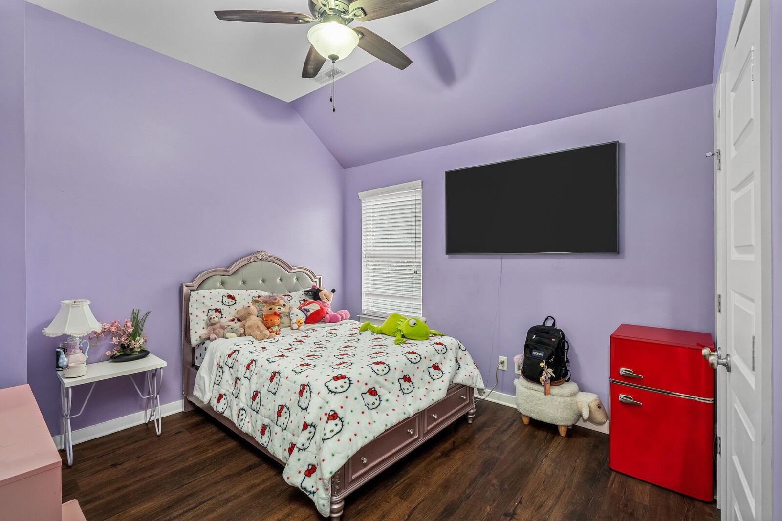 1413 Burrows Avenue Murfreesboro, TN 37129 - Photo 33 of 45 a bedroom with a bed and a flat screen tv