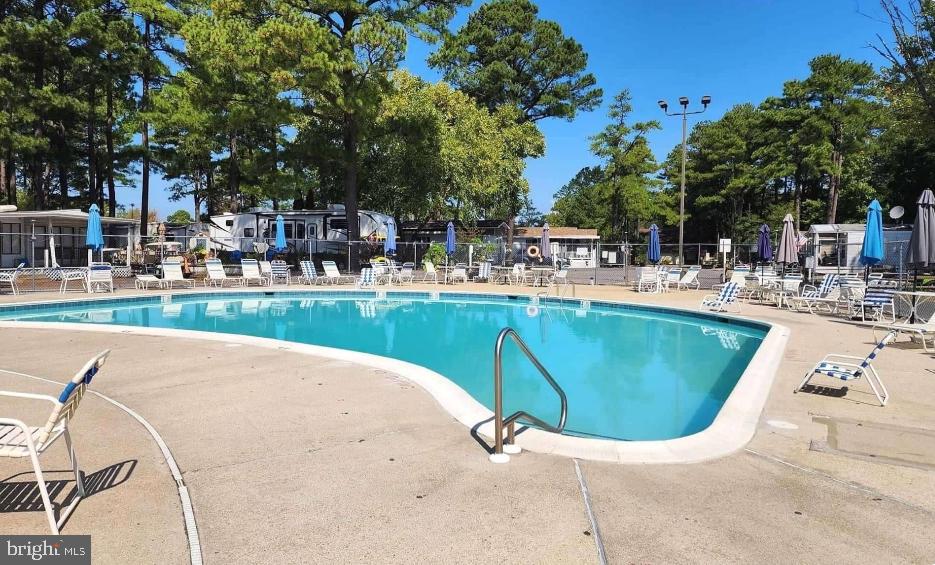 111 Beach Harbor Road Grasonville, MD 21638 - Photo 8 of 15 a view of a swimming pool with outdoor seating and plants
