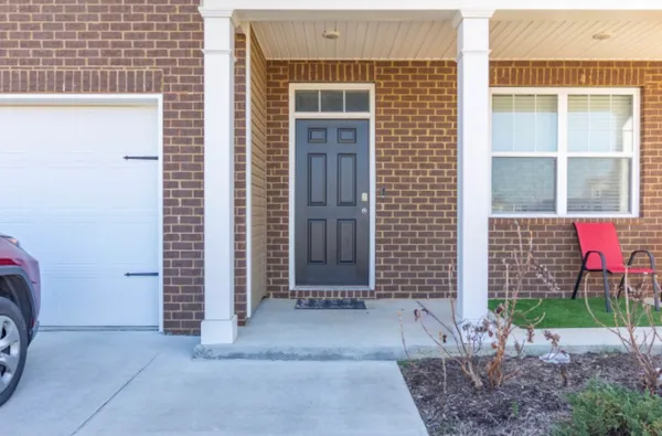 a view of front door of house