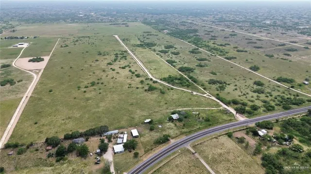 an aerial view of beach