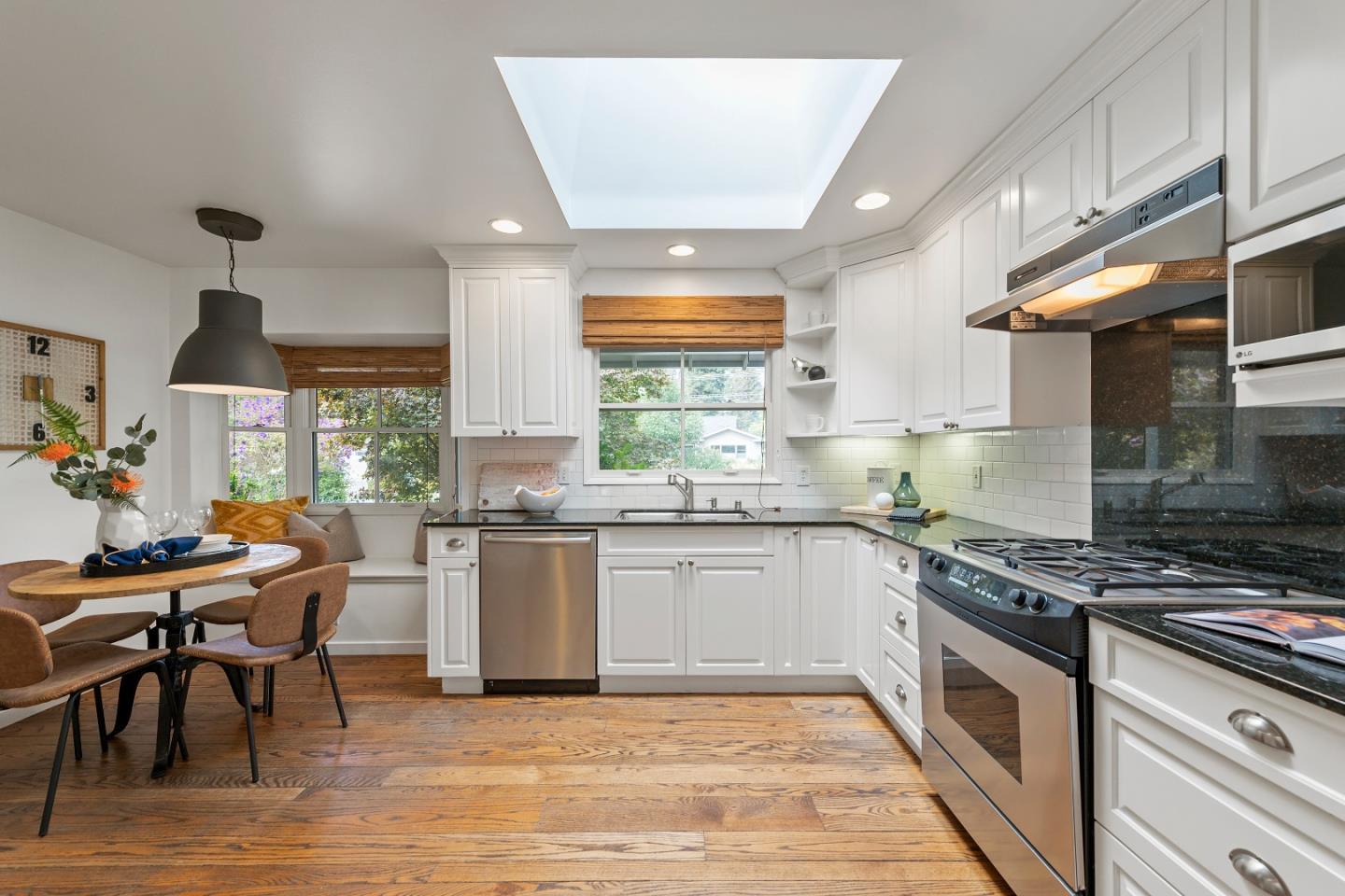 1340 Hillview Drive Menlo Park, CA 94025 - Photo 11 of 29 a kitchen with a stove a sink and a refrigerator