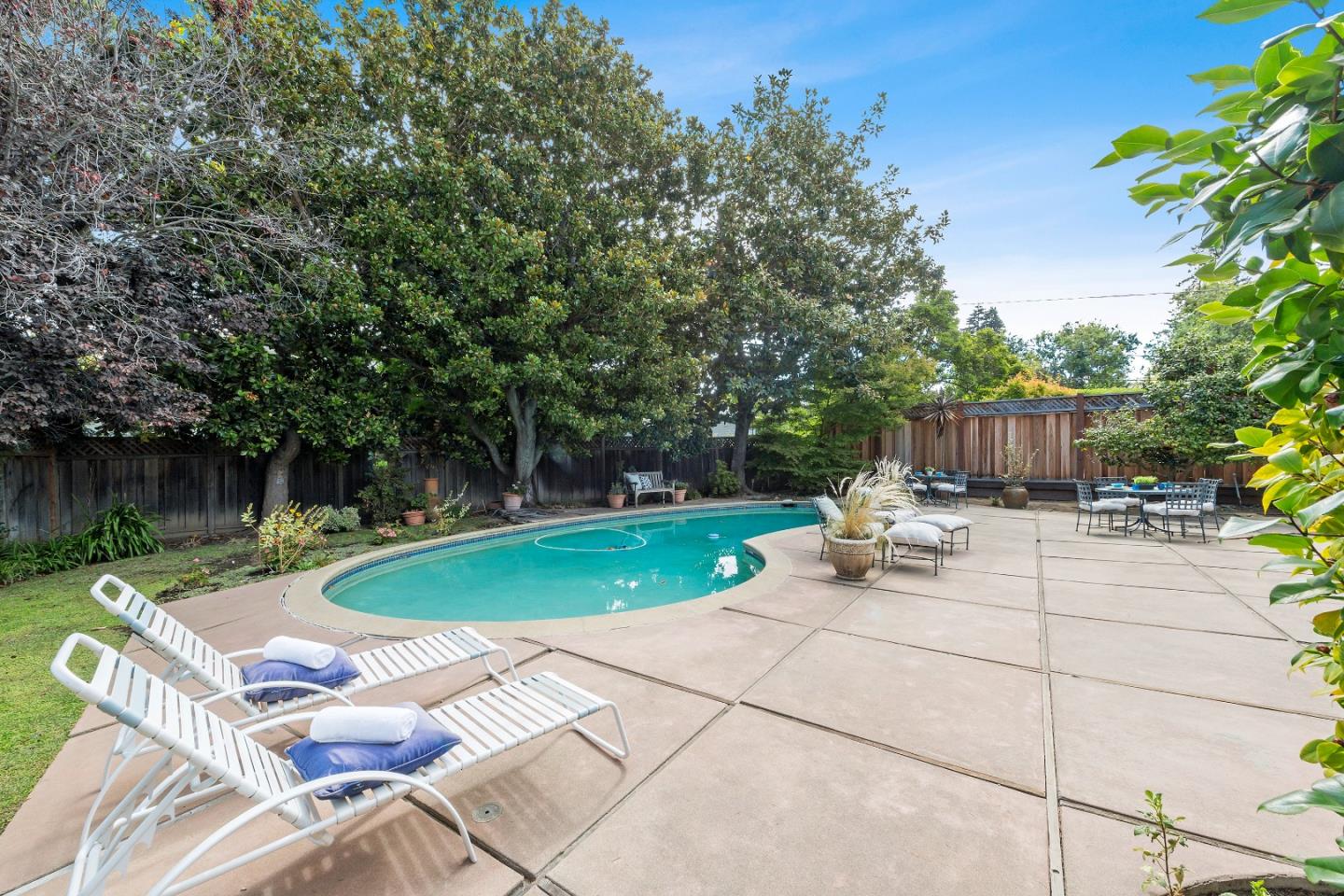 1340 Hillview Drive Menlo Park, CA 94025 - Photo 25 of 29 a view of a chair and table on the patio