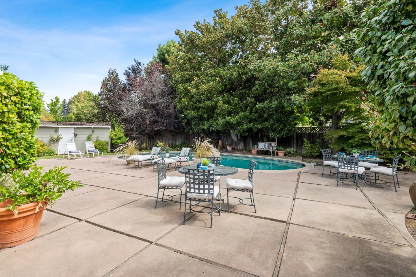 1340 Hillview Drive Menlo Park, CA 94025 - Photo 26 of 29 a view of garden with seating area