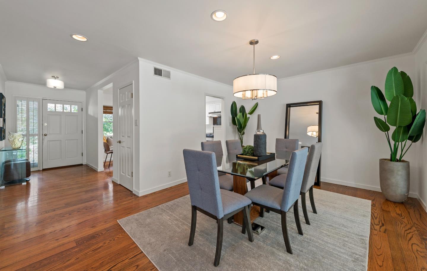 1340 Hillview Drive Menlo Park, CA 94025 - Photo 8 of 29 a view of a dining room with furniture and wooden floor
