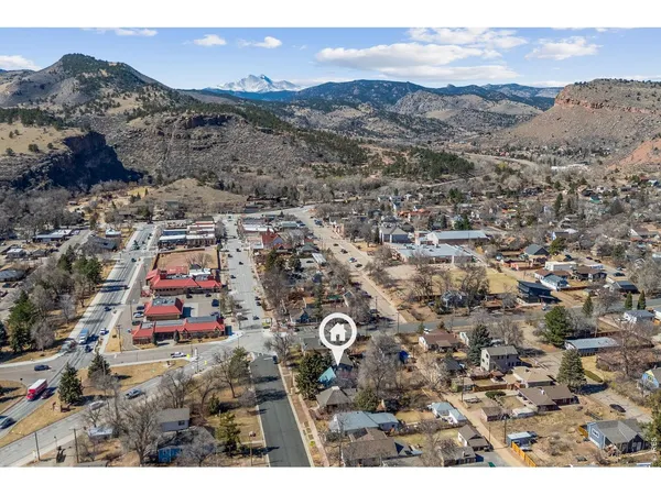 a picture of city and mountain view