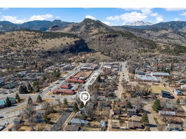a view of city and mountain