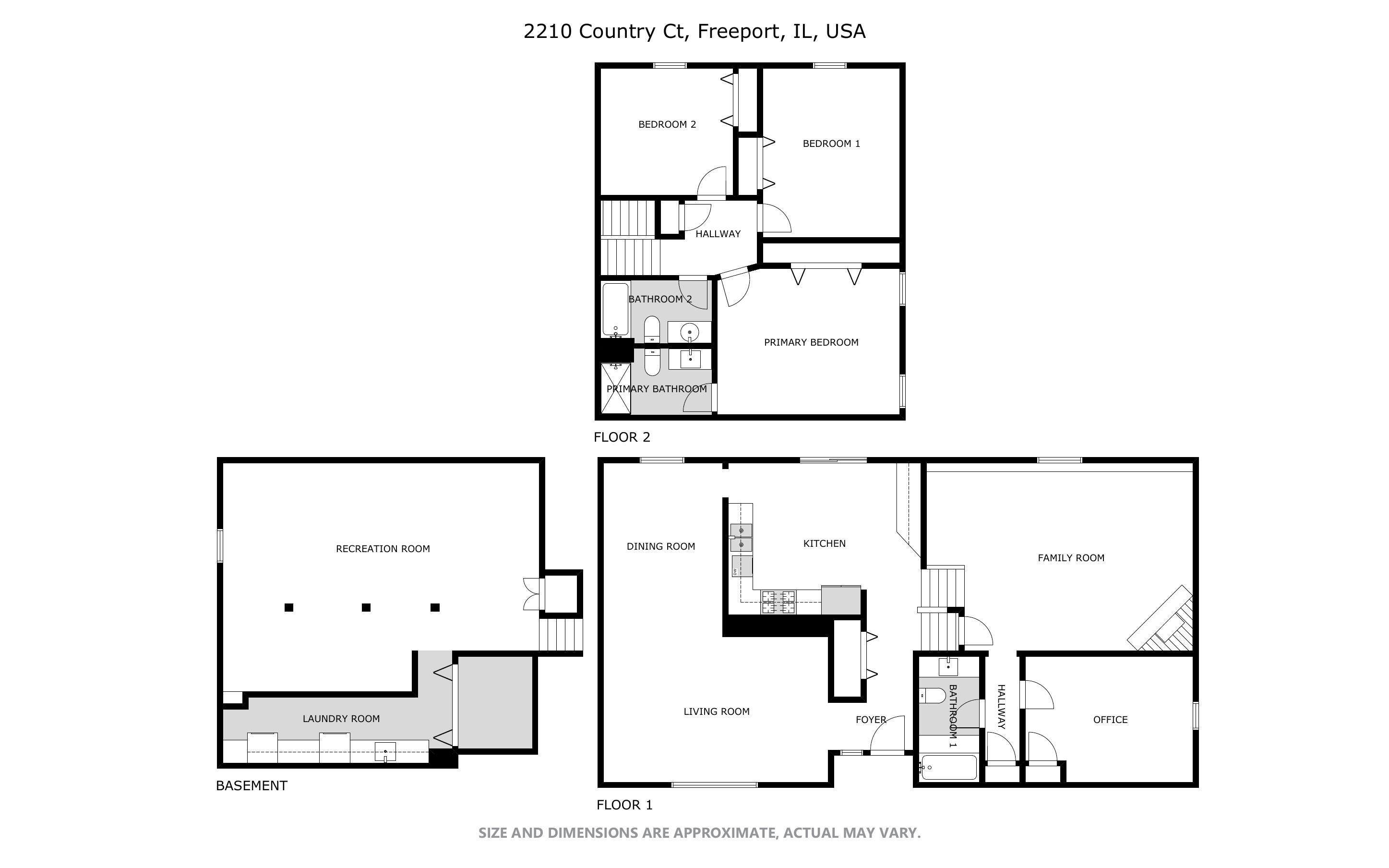 2210 Country Court Freeport, IL 61032 - Photo 29 of 41 a picture of a floor plan