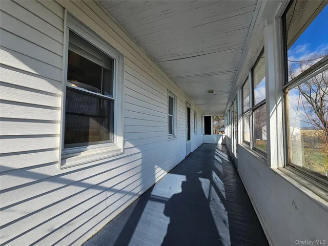 a view of a house with a balcony