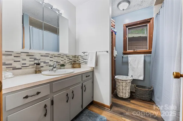 a close view of a swimming pool with a outdoor space