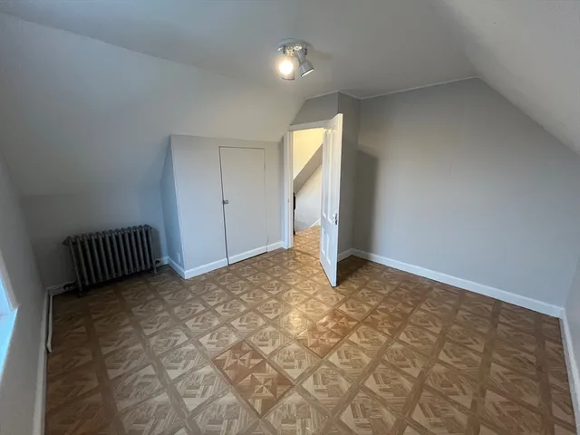 an empty room with a natural light