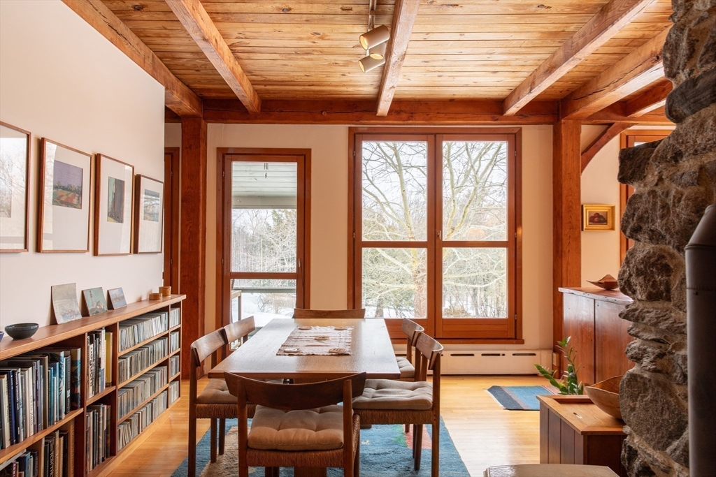 45 Sessions Road Hardwick, MA 01037 - Photo 9 of 28 a view of a dining room with furniture window and outside view