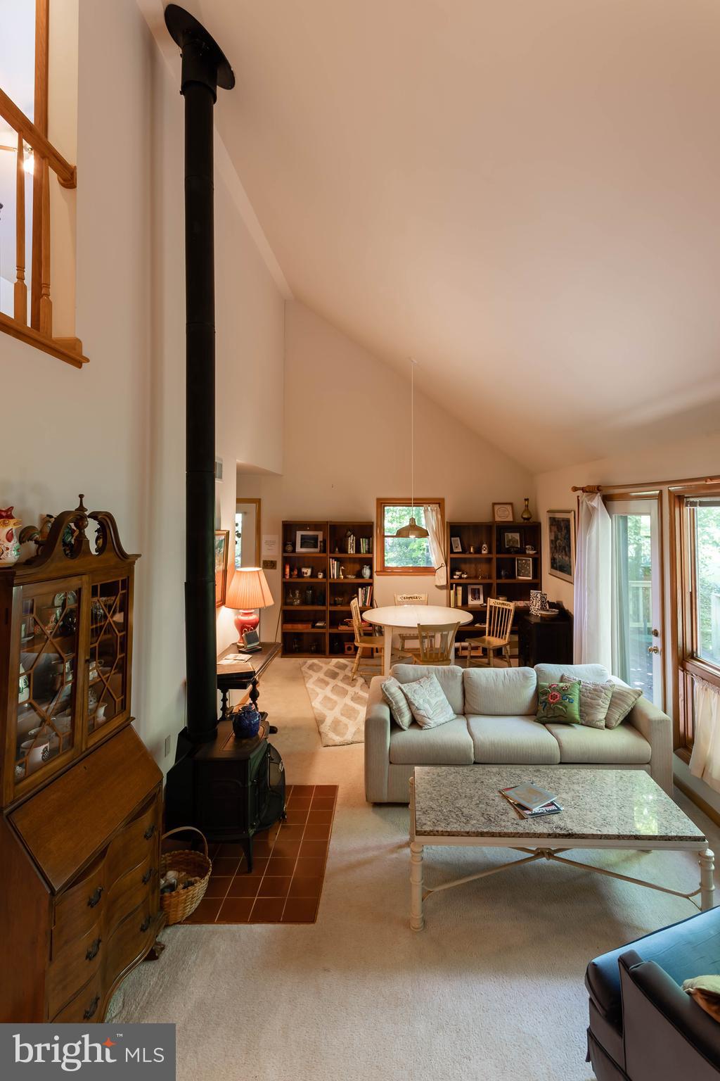 263 Tiger Valley Road Washington, VA 22747 - Photo 24 of 48 Living Room with Wood Stove