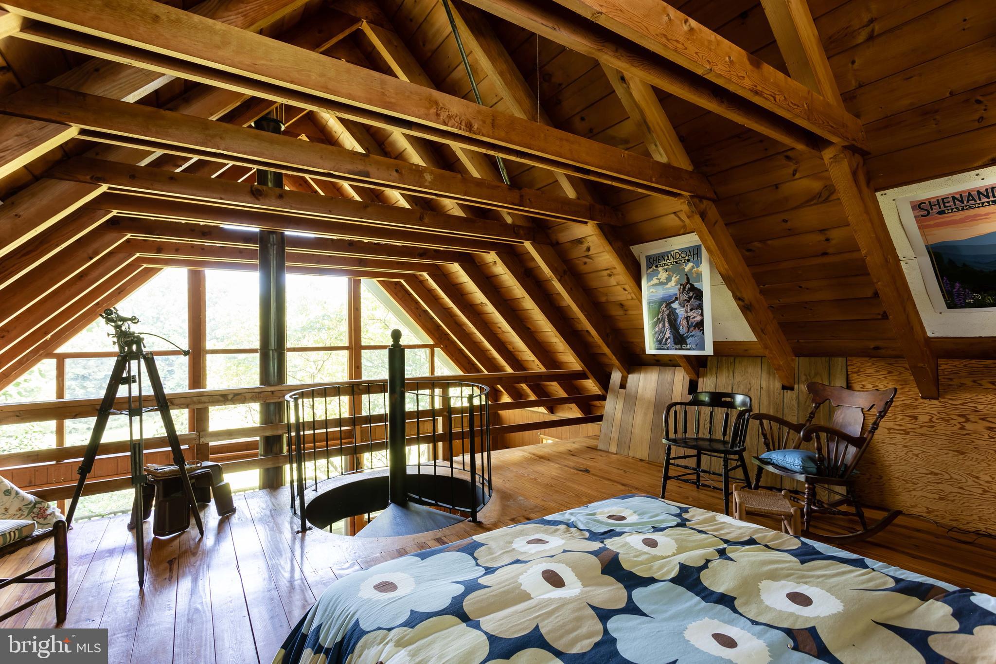 263 Tiger Valley Road Washington, VA 22747 - Photo 38 of 48 Sleeping Loft in Camp House